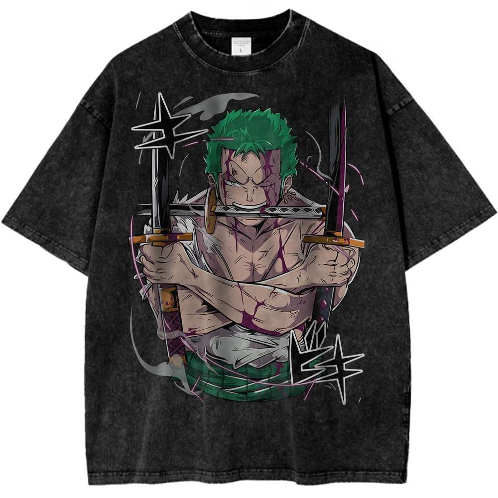 Zoro Anime Merchandise - Camiseta ONE PIECE Roronoa Zoro Anime