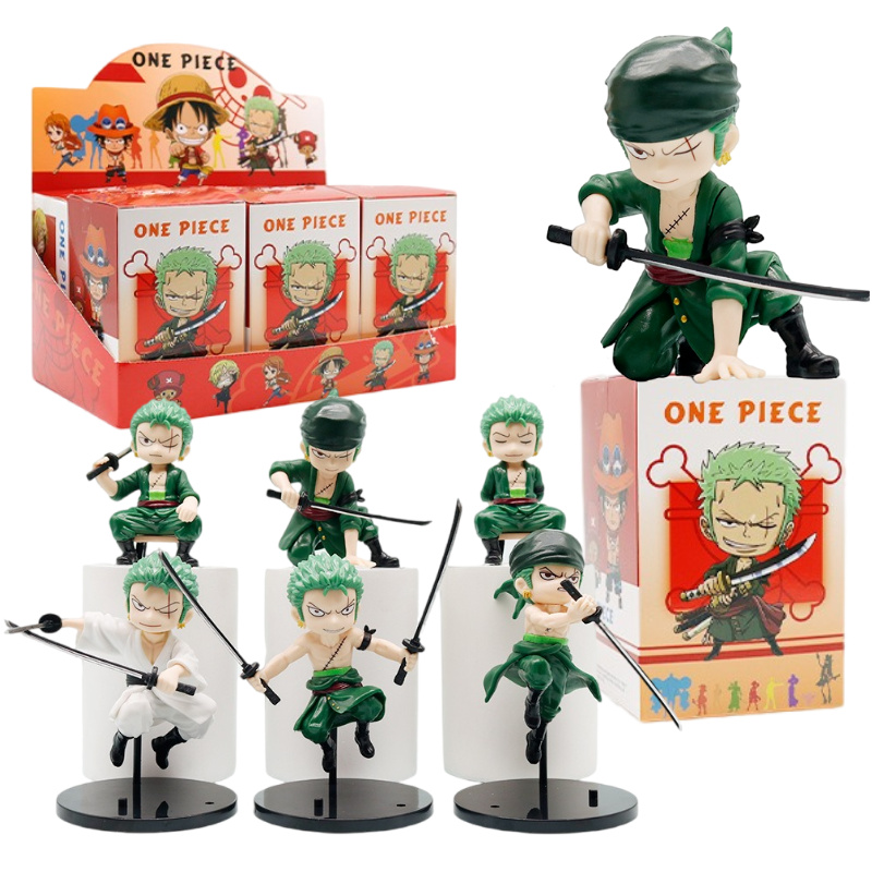Zoro Anime Merchandise - Anime One Piece 6 peças/conjunto Figura