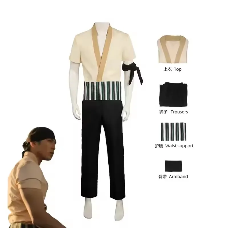 Fantasia de Cosplay do Roronoa - Zoro Anime Merchandise avaliação e preço