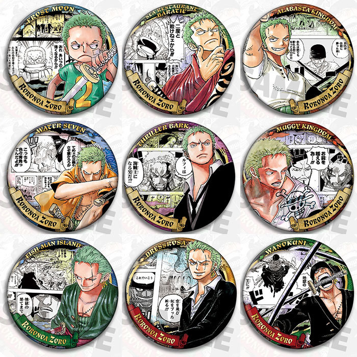 Uma peça zoro anime crachá bro - Zoro Anime Merchandise avaliação e preço
