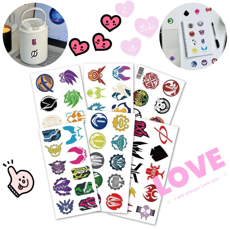 60 Folhas de Adesivos com Logo - Sticker Sheet Set avaliação e preço